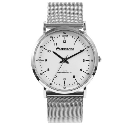 Reloj de acero para mujer de color plateado - Neckmarine –NKM535M01M