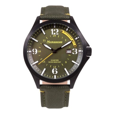 Reloj de aluminio para hombre de color verde- Neckmarine –Offshore