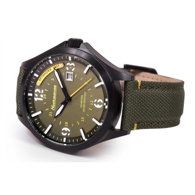 Reloj de aluminio para hombre de color verde- Neckmarine –Offshore