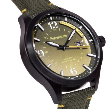 Reloj de aluminio para hombre de color verde- Neckmarine –Offshore