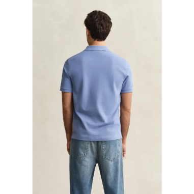 Gant Reg Shield Piqué Polo Faded Denim