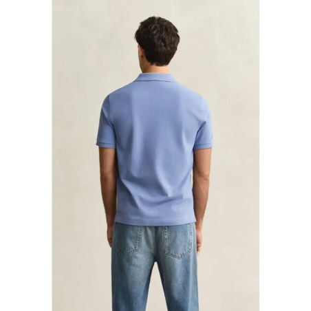 Gant Reg Shield Piqué Polo Faded Denim