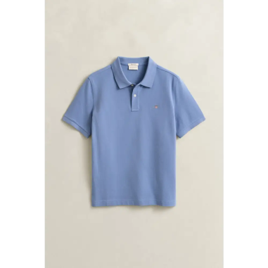 Gant Reg Shield Piqué Polo Faded Denim