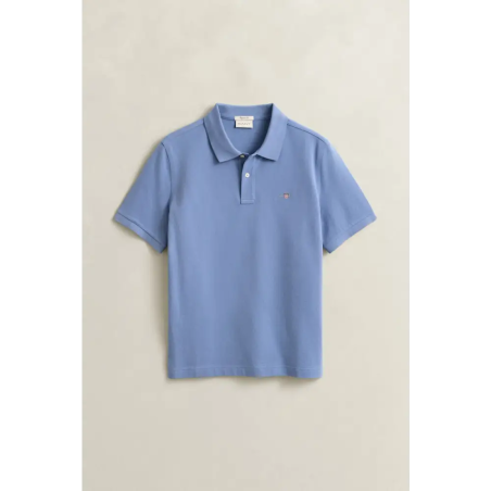 Gant Reg Shield Piqué Polo Faded Denim