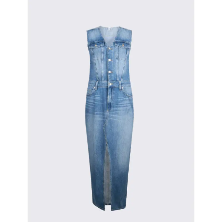 Liu Jo Abito Denim Gilet Blue