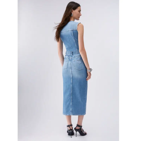 Liu Jo Abito Denim Gilet Blue