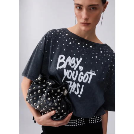 Liu Jo ECS S Hobo Nero bolso negro elegante