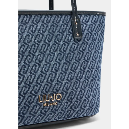 Liu Jo S Tote Dress Blue estampado garden