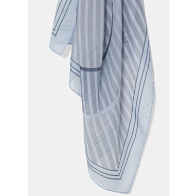 LIU JO ECS FOULARD OVAL LOGO STR 120 LIGHT DENIM