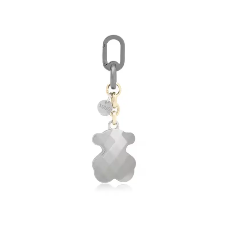 Tous Llavero Facet Bear Plateado Multi