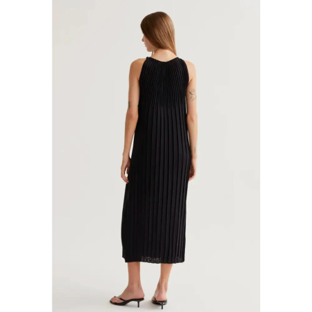 Compañia Fantastica Vestigo Largo Plisado Negro