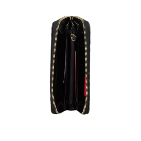 Valentino Pansy Nero billetero negro elegante