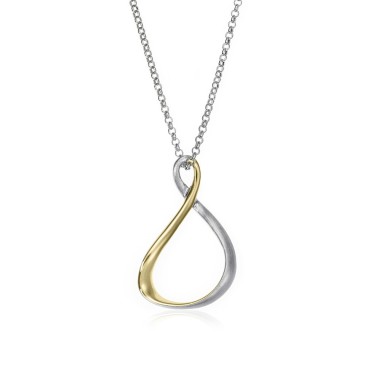 Colgante VENICE de Plata. Baño Oro 18k