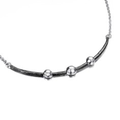 Collar CELESTIAL de Plata. Baño de Rutenio Negro