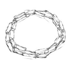 Collar Twist de Plata. 2