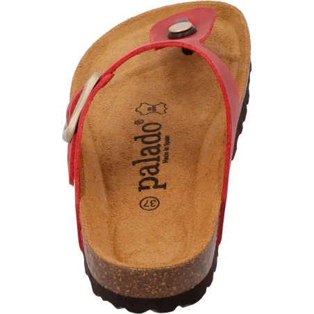 Sandalia bio piel roja mujer by Palado mod.Denka