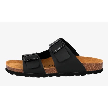 Sandalia bio piel negro mujer by Palado mod.Kormos