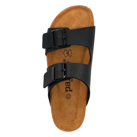 Sandalia bio piel negro mujer by Palado mod.Kormos