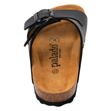 Sandalia bio piel negro mujer by Palado mod.Kormos