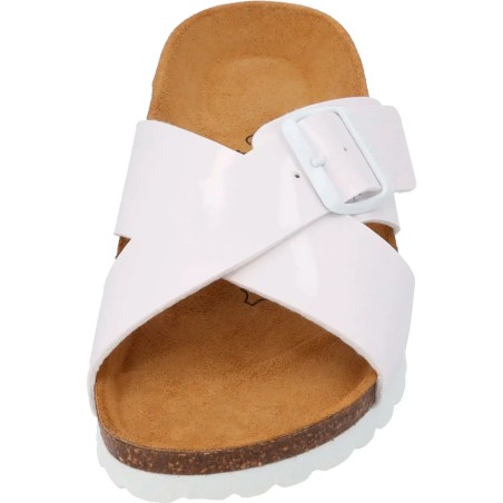 Sandalia bio piel charol blanco mujer by Palado mod.Vanelis