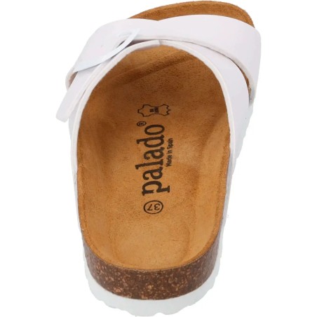 Sandalia bio piel charol blanco mujer by Palado mod.Vanelis