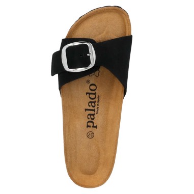 Sandalia bio piel negro mujer by Palado mod.Jelia