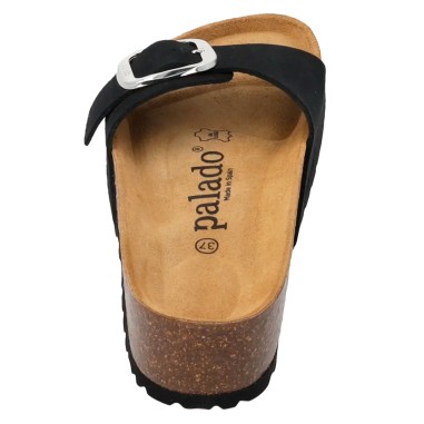 Sandalia bio piel negro mujer by Palado mod.Jelia