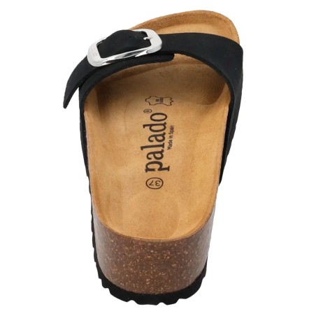 Sandalia bio piel negro mujer by Palado mod.Jelia