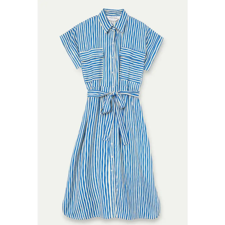 Compañía Fantástica Vestido Estampado Lavagna Blue