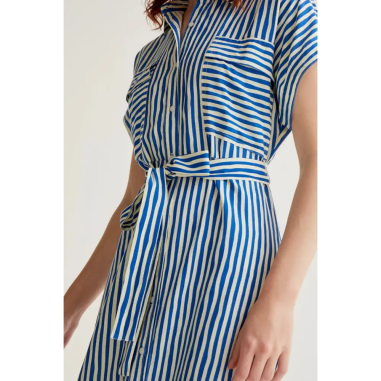 Compañía Fantástica Vestido Estampado Lavagna Blue