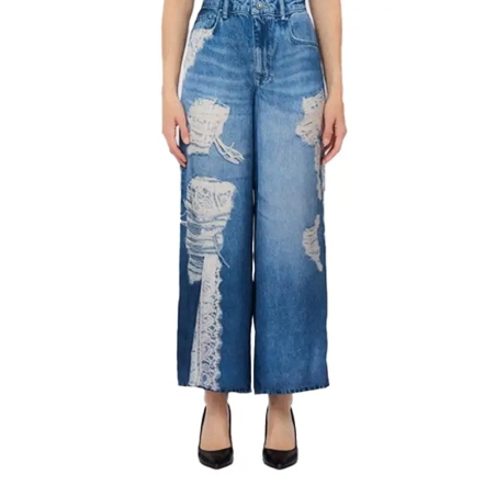 Liu Jo Pantalones Flare Digital Denim Azul