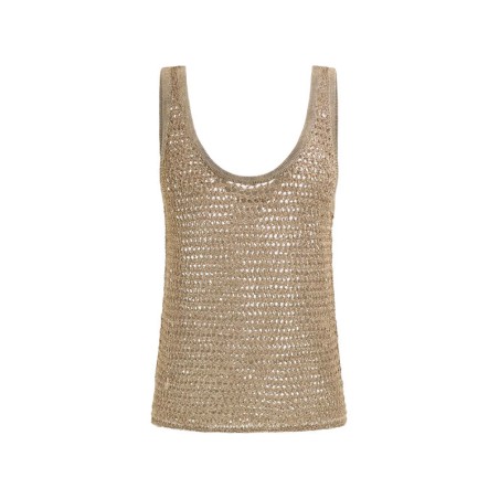 GUESS SL SN OPEN STITCH AVA TANK WET SAND MULTI W5YR29 F1AZ