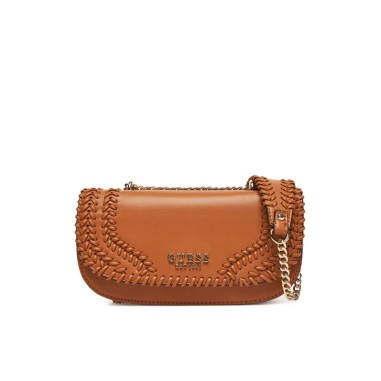 GUESS TATUM CONVERTIBLE XBODY FLAP CARAMEL