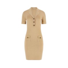 GUESS SS FELICITY SWTR DRESS FOAMY TAUPE
