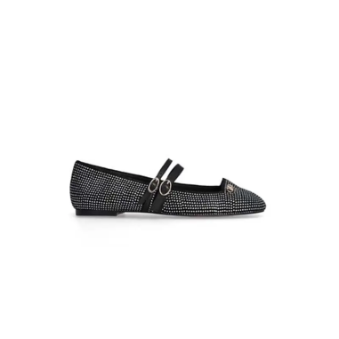 LIU JO BRIGITTE 06 BALLERINA MICROFIBE BLACK