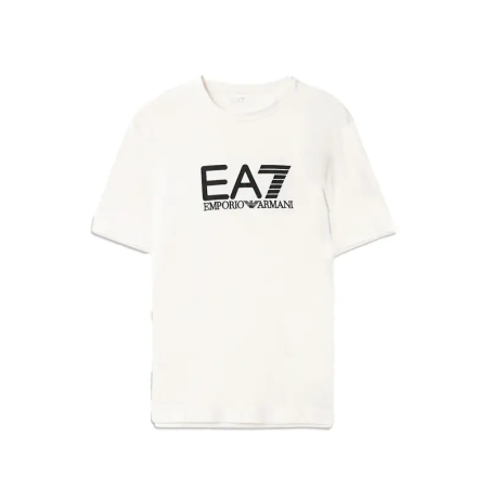 EMPORIO ARMANI T SHIRT CREAM BLACK