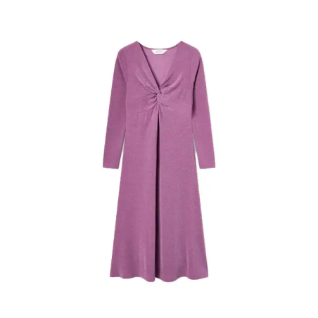 COMPANIA FANTASTICA VESTIDO MIDI LILA ESCOTE ANUD