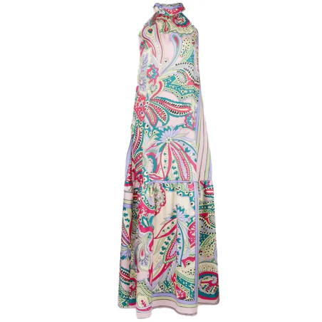 LIU JO DRESS SPRING FOULARD - KALHUA