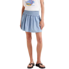 COMPAÑIA FANTASTICA FALDA CORTA EFECTO DENIM - KALHUA