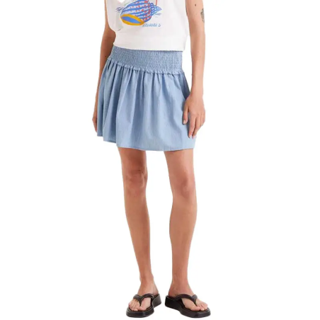 COMPAÑIA FANTASTICA FALDA CORTA EFECTO DENIM - KALHUA