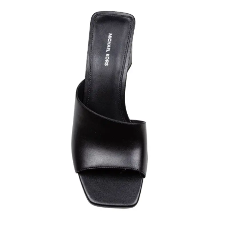 MICHAEL KORS MERRIAM WEDGE SANDAL BLACK - KALHUA