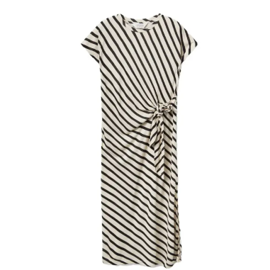 COMPAÑÍA FANTASTICA VESTIDO MIDI ESTAMPADO RAYAS P