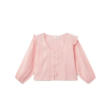 COMPAÑÍA FANTASTICA TOP ESCOTE CUADRADO ROSA - KALHUA