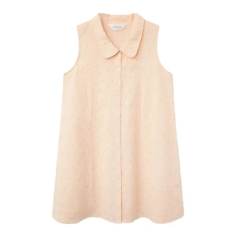 COMPAÑÍA FANTASTICA VESTIDO CORTO ALGODÓN BORDADO