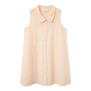 COMPAÑÍA FANTASTICA VESTIDO CORTO ALGODÓN BORDADO