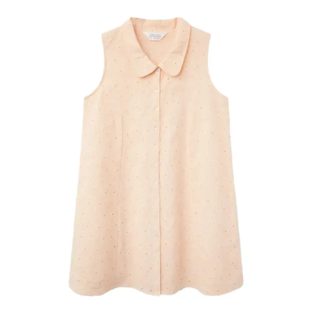 COMPAÑÍA FANTASTICA VESTIDO CORTO ALGODÓN BORDADO