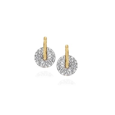 Pendientes KYMBAL de Plata. Baño de Oro 18k