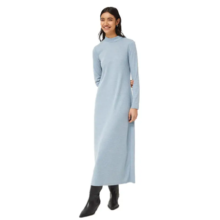 COMPAÑÍA FANTÁSTICA VESTIDO LARGO DE PUNTO AZUL