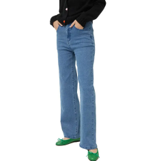 COMPAÑÍA FANTÁSTICA JEANS LARGOS RECTOS AZULES - KALHUA