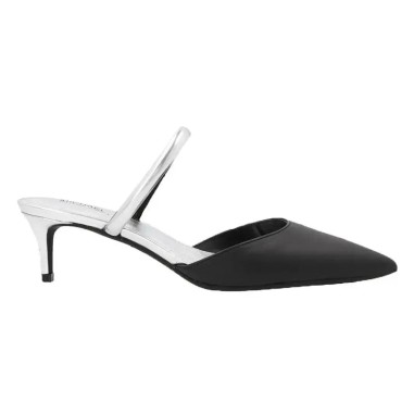 MICHAEL KORS MULE JESSA FLEX SILVER/BLACK - KALHUA
